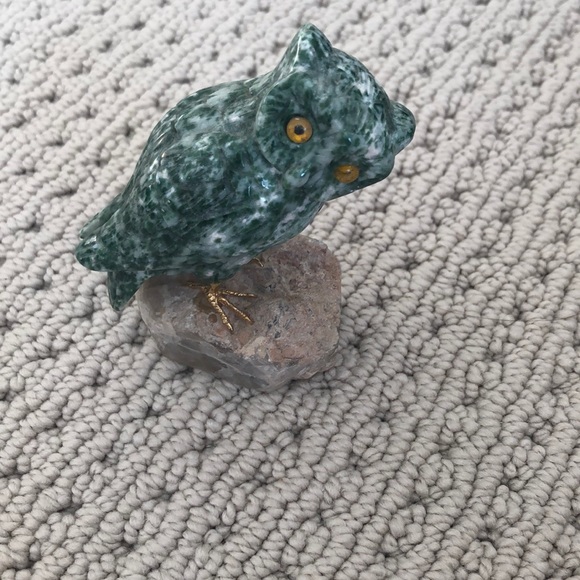 Accents Jade Owl Figurine Poshmark